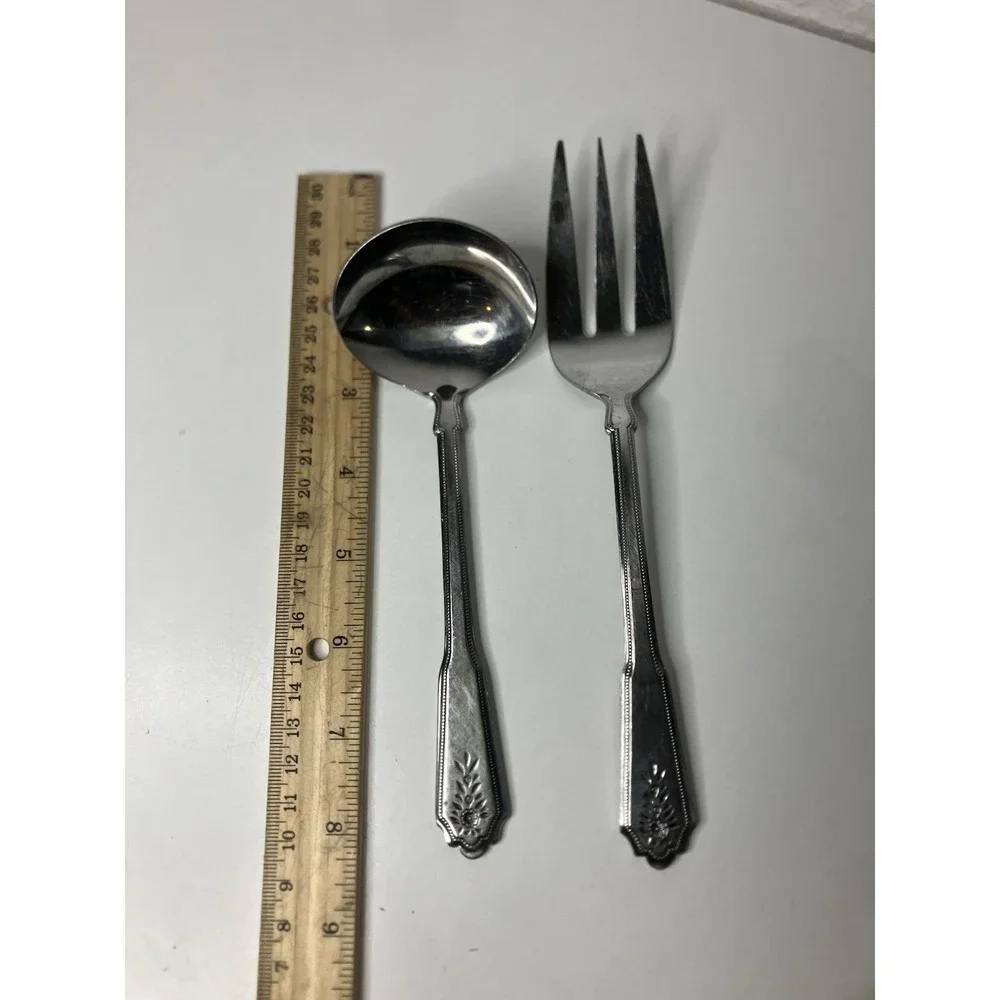 Stanley Roberts Rogers Co. Norcrest-Brentwood Stainless Steel Ladle & Srvg‎ Fork